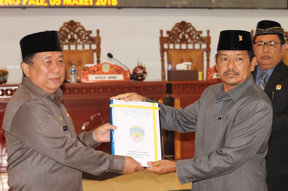 Pemerintah Daerah Ajukan 8 Raperda Kepada DPRD Tana Tidung